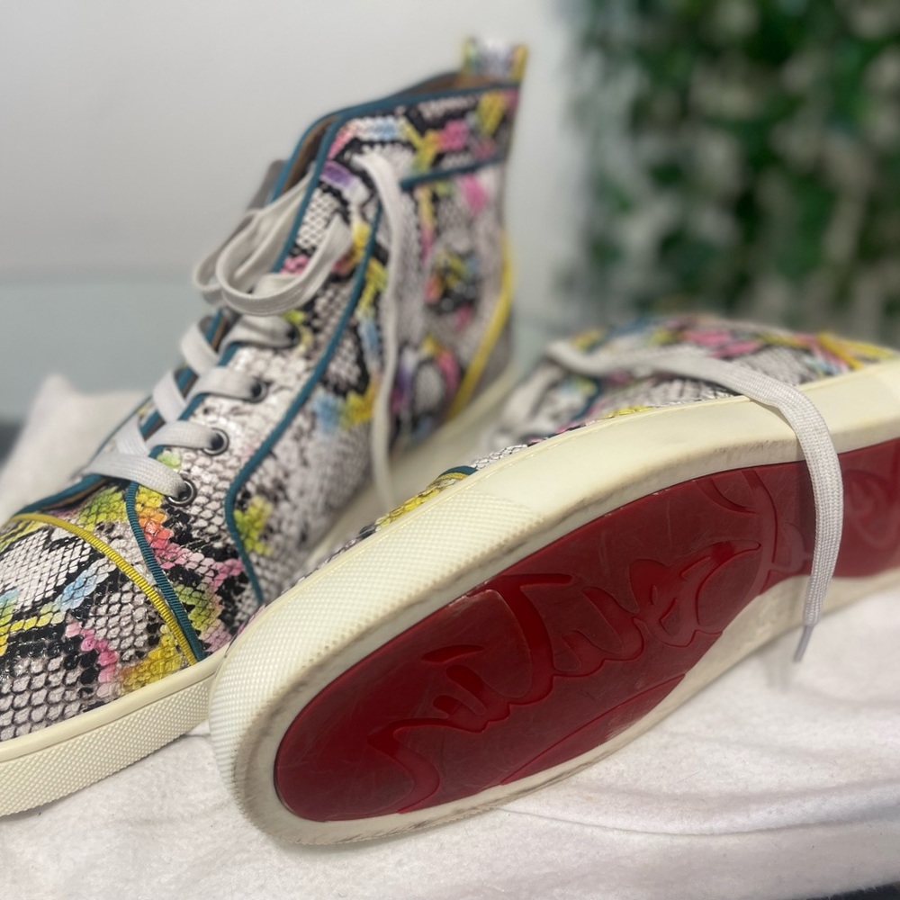 Men Louis Vuitton Snakeskin Hightop Sneakers - Picture 11 of 13